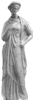 Terracotta female small statue